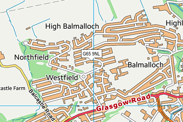 G65 9NL map - OS VectorMap District (Ordnance Survey)