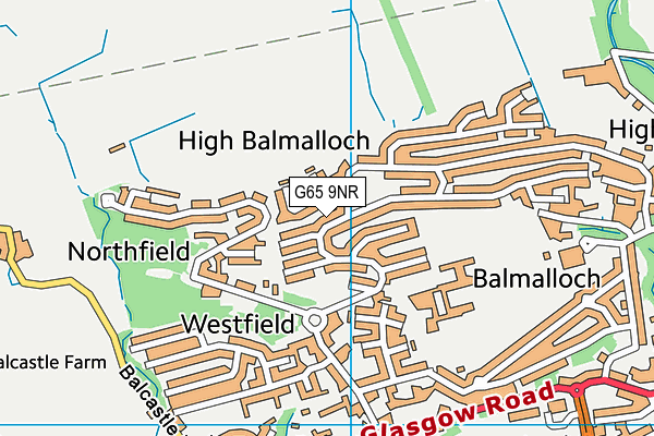 G65 9NR map - OS VectorMap District (Ordnance Survey)