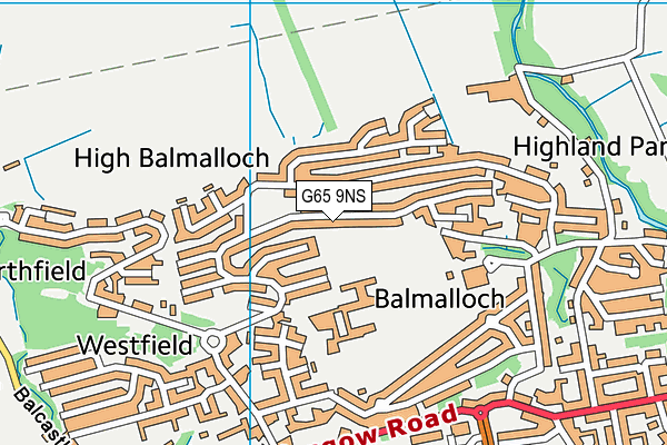 G65 9NS map - OS VectorMap District (Ordnance Survey)