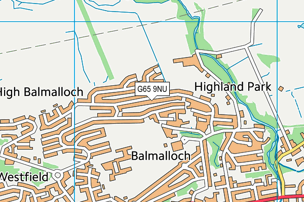 G65 9NU map - OS VectorMap District (Ordnance Survey)