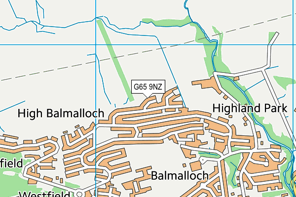 G65 9NZ map - OS VectorMap District (Ordnance Survey)