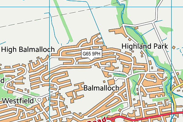 G65 9PH map - OS VectorMap District (Ordnance Survey)