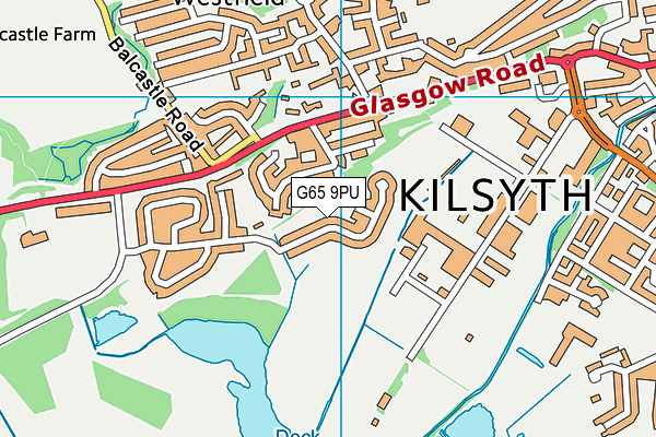 G65 9PU map - OS VectorMap District (Ordnance Survey)