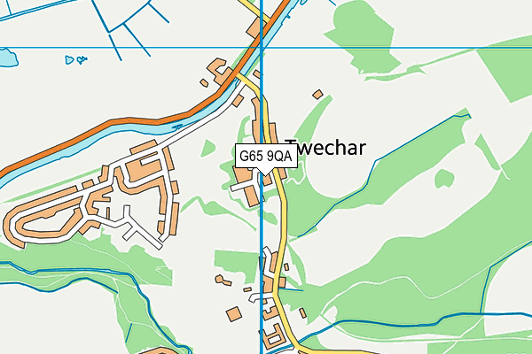 G65 9QA map - OS VectorMap District (Ordnance Survey)