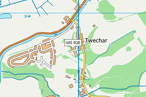 G65 9QB map - OS VectorMap District (Ordnance Survey)