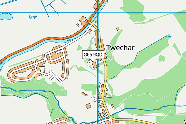 G65 9QD map - OS VectorMap District (Ordnance Survey)