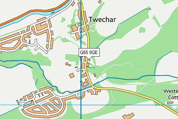 G65 9QE map - OS VectorMap District (Ordnance Survey)