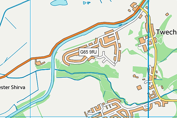 G65 9RJ map - OS VectorMap District (Ordnance Survey)