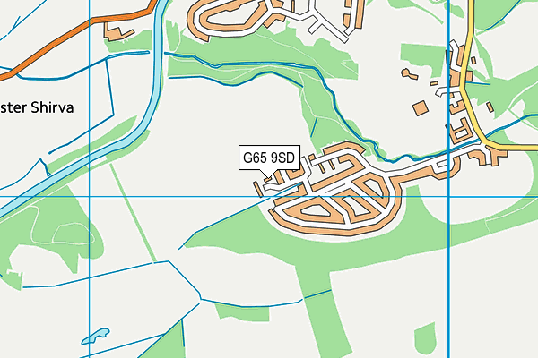 G65 9SD map - OS VectorMap District (Ordnance Survey)