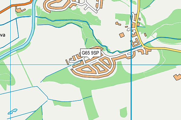 G65 9SP map - OS VectorMap District (Ordnance Survey)