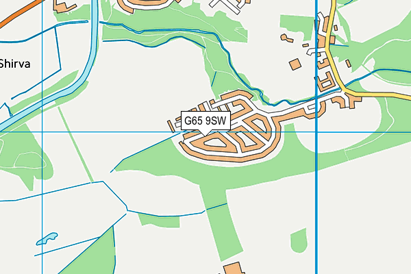 G65 9SW map - OS VectorMap District (Ordnance Survey)