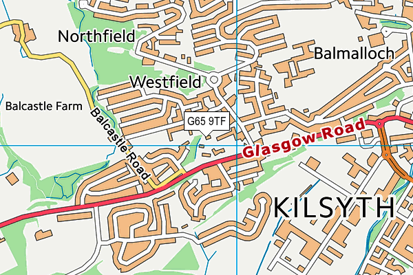 G65 9TF map - OS VectorMap District (Ordnance Survey)