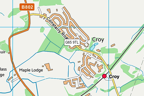 G65 9TL map - OS VectorMap District (Ordnance Survey)