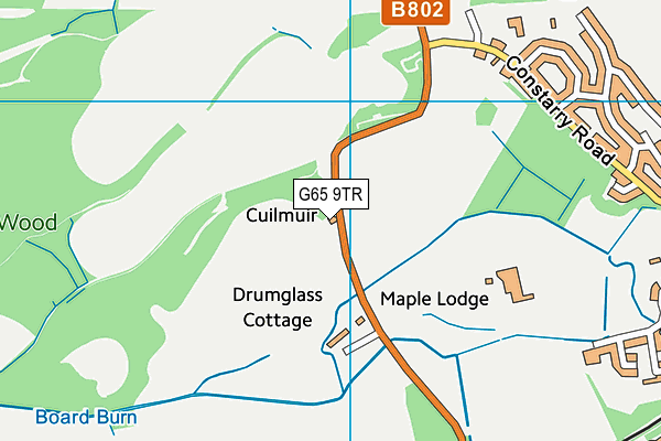 G65 9TR map - OS VectorMap District (Ordnance Survey)