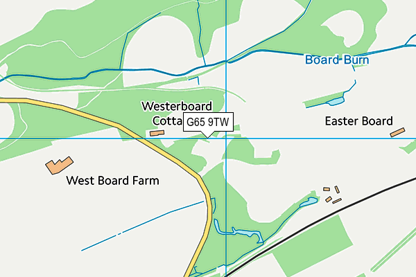 G65 9TW map - OS VectorMap District (Ordnance Survey)