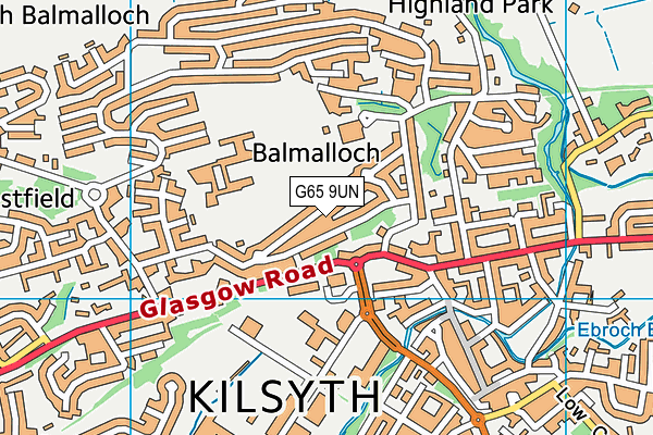 G65 9UN map - OS VectorMap District (Ordnance Survey)