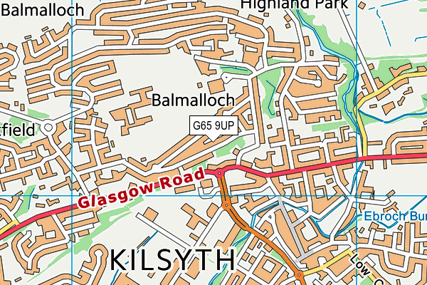 G65 9UP map - OS VectorMap District (Ordnance Survey)