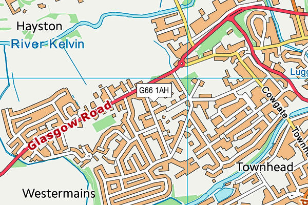 G66 1AH map - OS VectorMap District (Ordnance Survey)