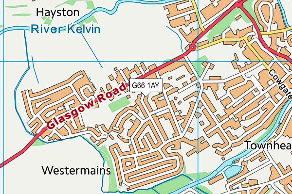 G66 1AY map - OS VectorMap District (Ordnance Survey)