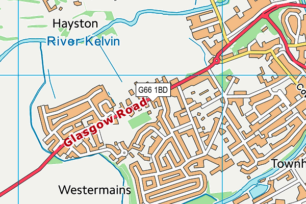 G66 1BD map - OS VectorMap District (Ordnance Survey)