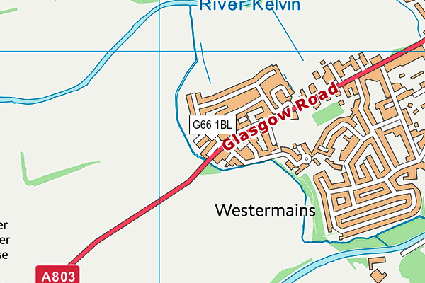 G66 1BL map - OS VectorMap District (Ordnance Survey)