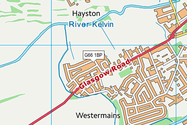 G66 1BP map - OS VectorMap District (Ordnance Survey)