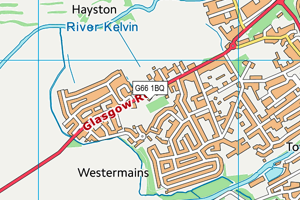 G66 1BQ map - OS VectorMap District (Ordnance Survey)