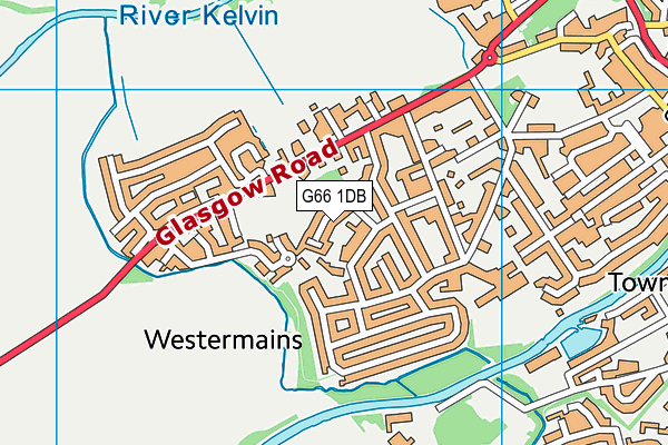 G66 1DB map - OS VectorMap District (Ordnance Survey)