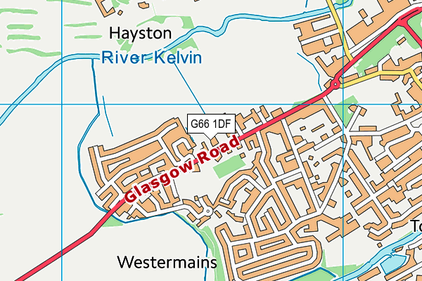 G66 1DF map - OS VectorMap District (Ordnance Survey)