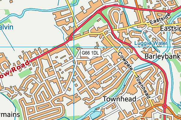 G66 1DL map - OS VectorMap District (Ordnance Survey)