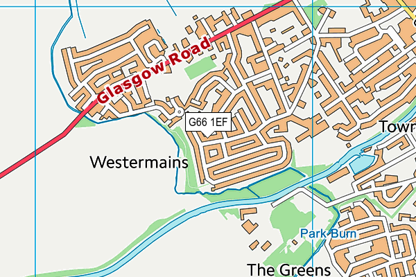 G66 1EF map - OS VectorMap District (Ordnance Survey)