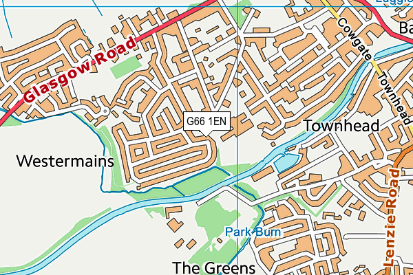 G66 1EN map - OS VectorMap District (Ordnance Survey)