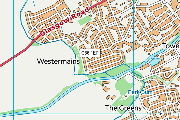 G66 1EP map - OS VectorMap District (Ordnance Survey)