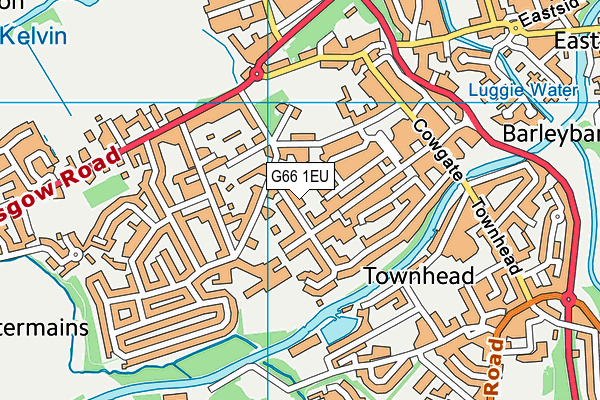 G66 1EU map - OS VectorMap District (Ordnance Survey)