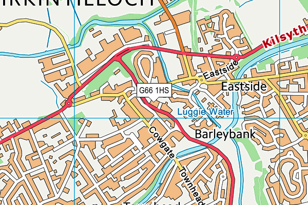 G66 1HS map - OS VectorMap District (Ordnance Survey)