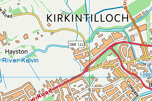 G66 1JJ map - OS VectorMap District (Ordnance Survey)