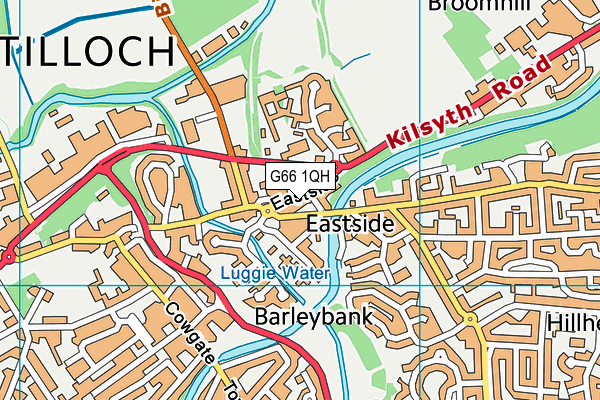 G66 1QH map - OS VectorMap District (Ordnance Survey)