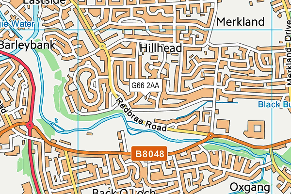 G66 2AA map - OS VectorMap District (Ordnance Survey)