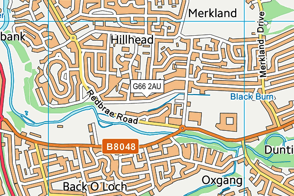 G66 2AU map - OS VectorMap District (Ordnance Survey)