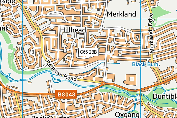 G66 2BB map - OS VectorMap District (Ordnance Survey)