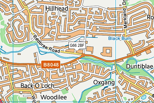 G66 2BF map - OS VectorMap District (Ordnance Survey)