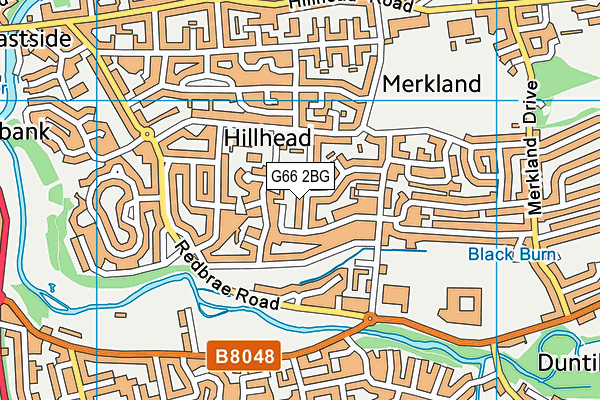 G66 2BG map - OS VectorMap District (Ordnance Survey)