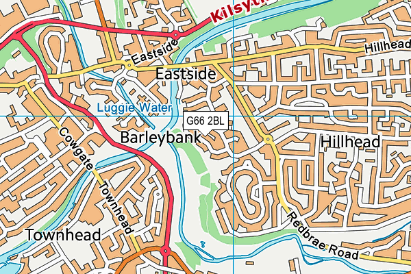 G66 2BL map - OS VectorMap District (Ordnance Survey)