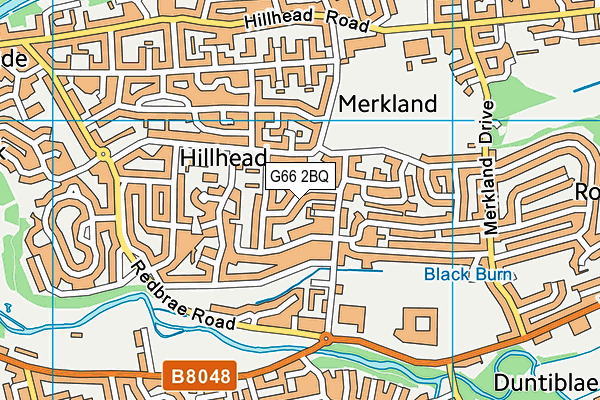 G66 2BQ map - OS VectorMap District (Ordnance Survey)