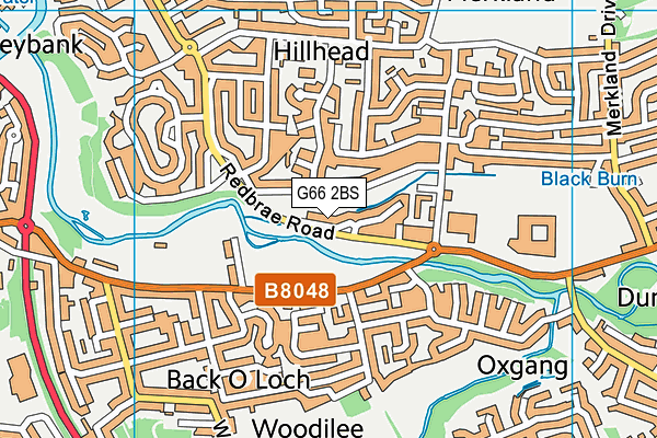 G66 2BS map - OS VectorMap District (Ordnance Survey)