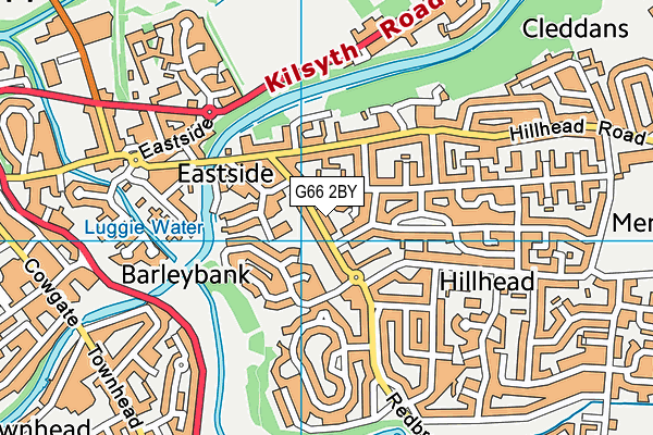 G66 2BY map - OS VectorMap District (Ordnance Survey)