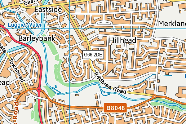 G66 2DE map - OS VectorMap District (Ordnance Survey)