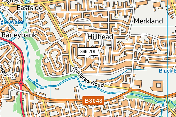 G66 2DL map - OS VectorMap District (Ordnance Survey)