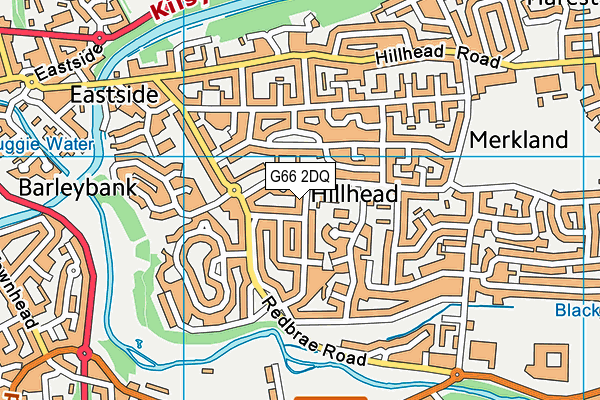 G66 2DQ map - OS VectorMap District (Ordnance Survey)