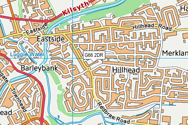 G66 2DR map - OS VectorMap District (Ordnance Survey)